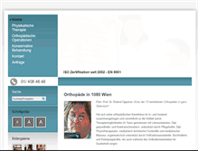 Tablet Screenshot of orthopaedie-josefstadt.at